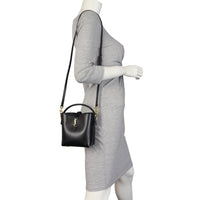 Saint Laurent Le 37 Mini Leather Bucket Bag
