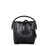 Saint Laurent Le 37 Mini Leather Bucket Bag