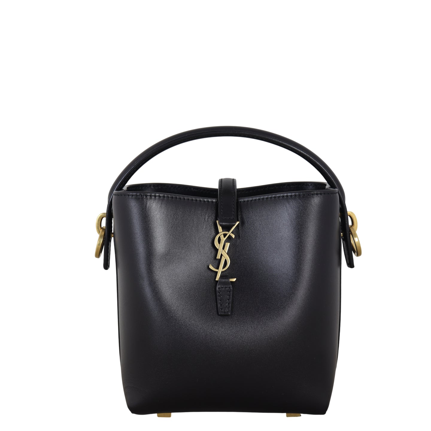 Saint Laurent Le 37 Mini Leather Bucket Bag