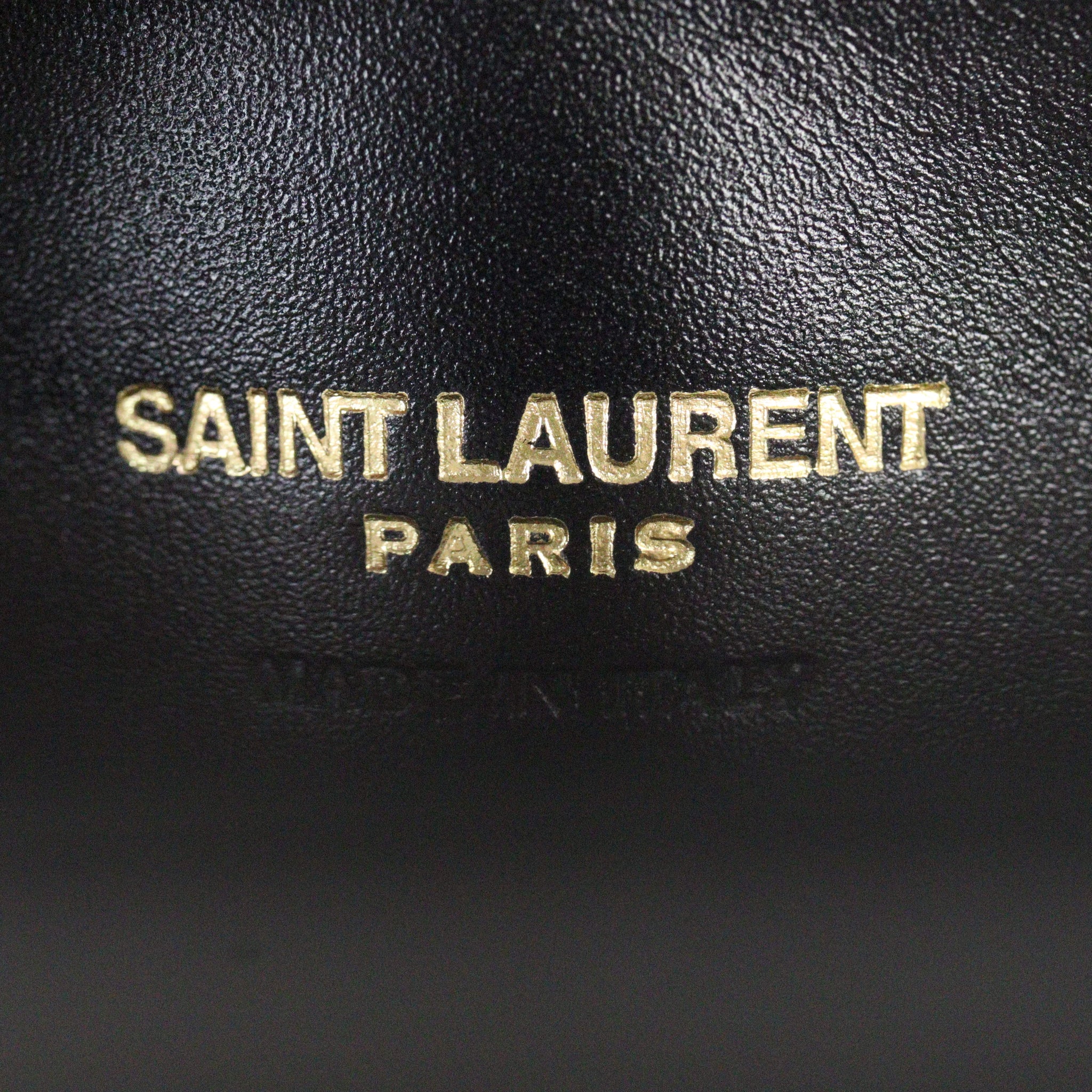 Saint Laurent Le 37 Mini Leather Bucket Bag