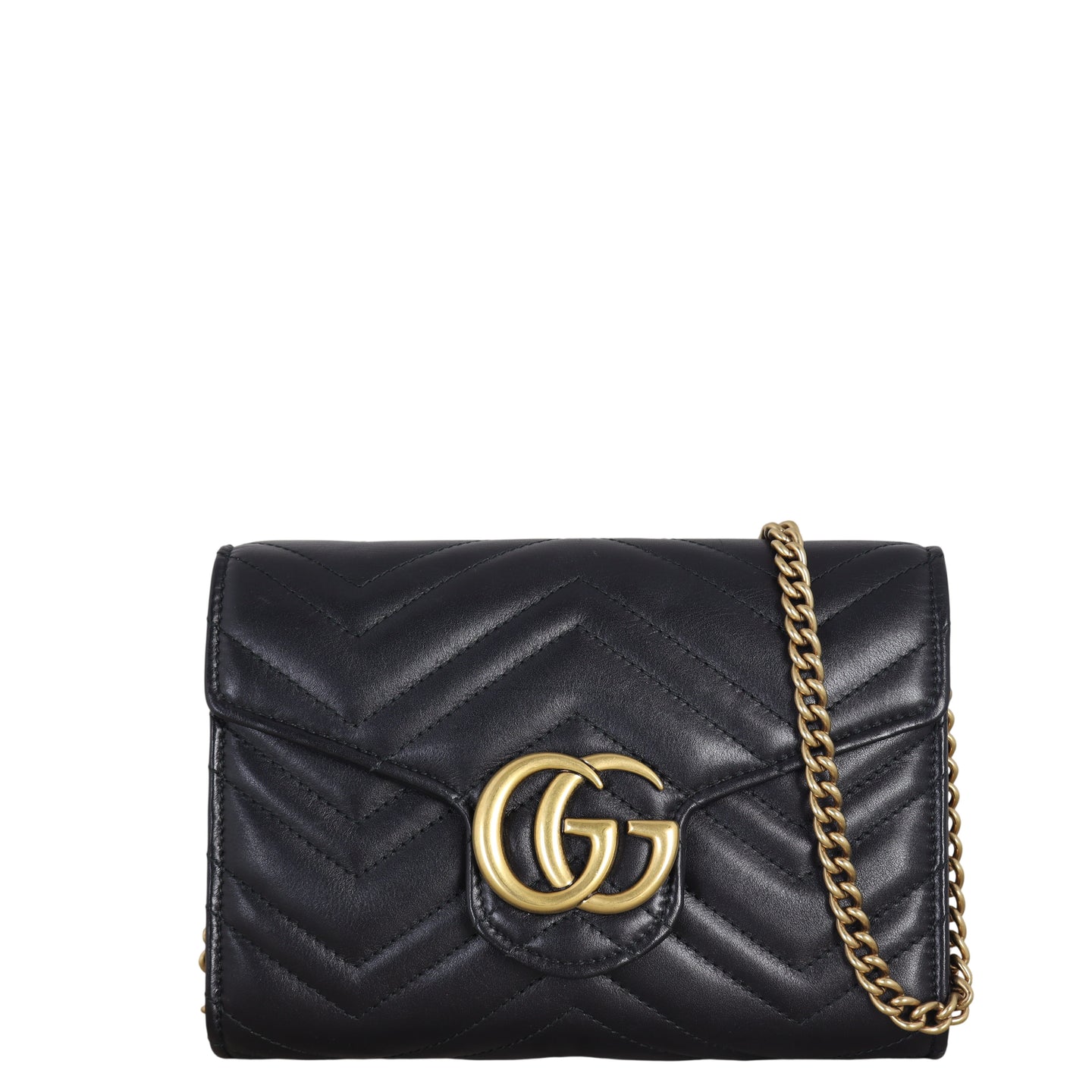 Gucci GG Marmont Matelasse Chain Wallet