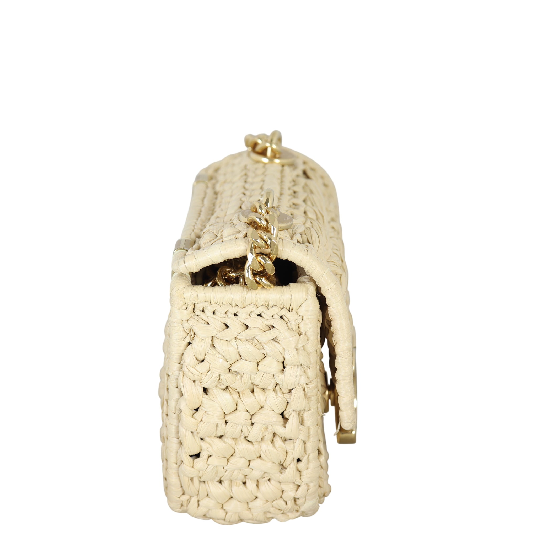 Celine Triomphe Claude Mini Bag Raffia