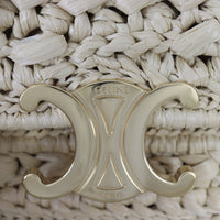 Celine Triomphe Claude Mini Bag Raffia