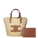 Celine Classic Panier Raffia Tote Teen
