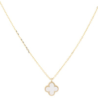 Van Cleef & Arpels Sweet Alhambra Mother of Pearl 18k Yellow Gold Necklace