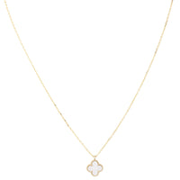 Van Cleef & Arpels Sweet Alhambra Mother of Pearl 18k Yellow Gold Necklace