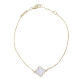 Van Cleef & Arpels Sweet Alhambra Mother of Pearl 18k Yellow Gold Bracelet