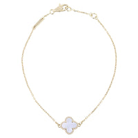 Van Cleef & Arpels Sweet Alhambra Mother of Pearl 18k Yellow Gold Bracelet