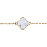 Van Cleef & Arpels Sweet Alhambra Mother of Pearl 18k Yellow Gold Bracelet