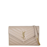 Saint Laurent Cassandre Envelope Chain Wallet