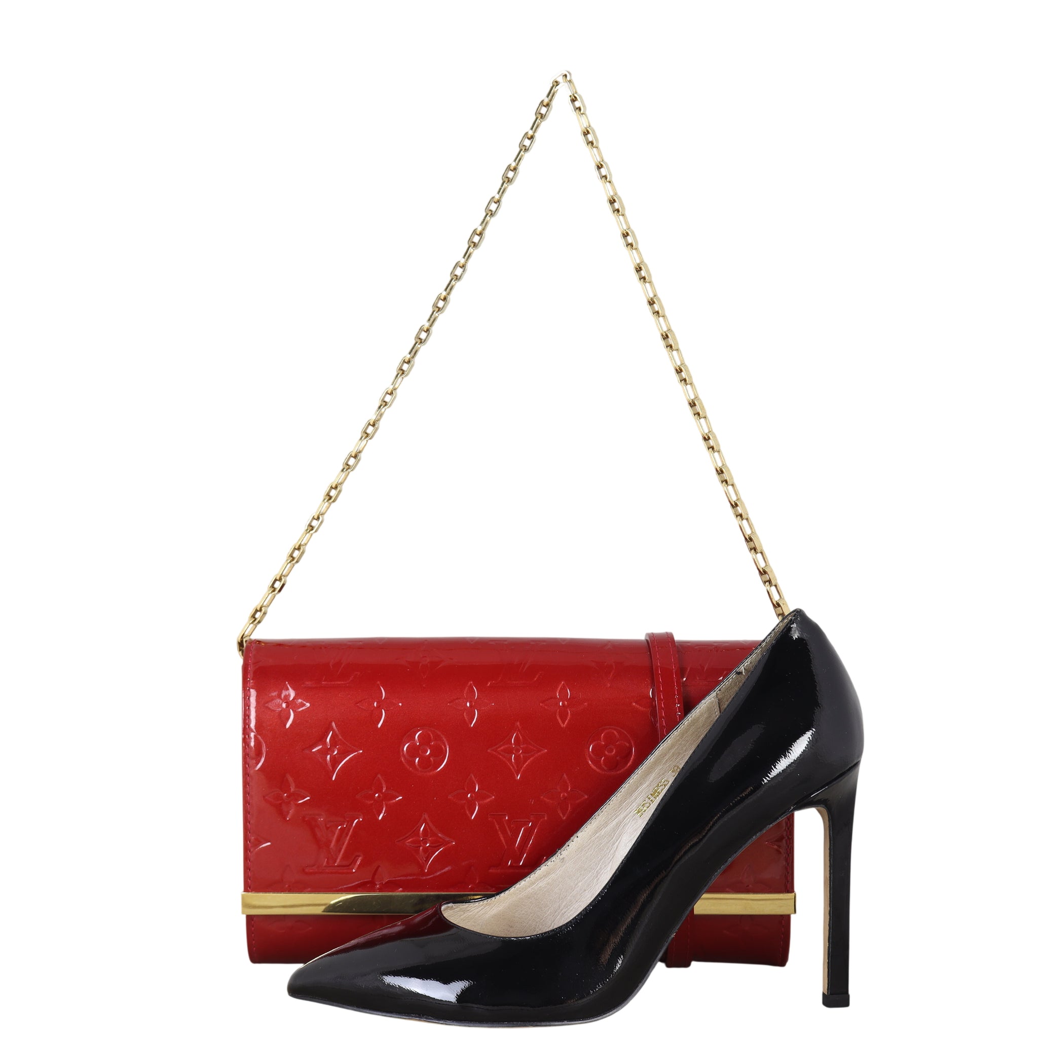 Louis Vuitton Ana Chain Clutch Monogram Vernis