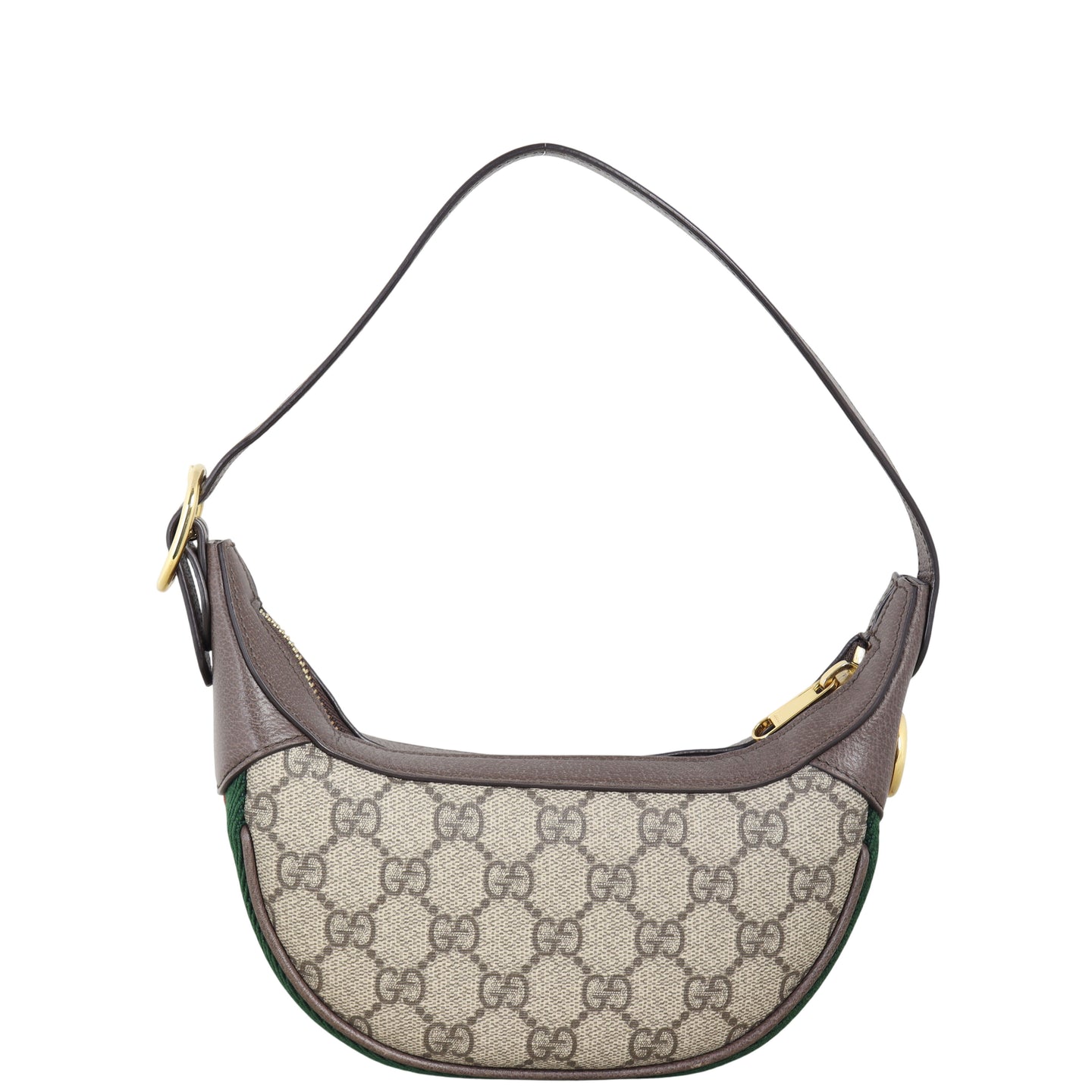 Gucci Ophidia GG Supreme Mini Crescent Shoulder Bag