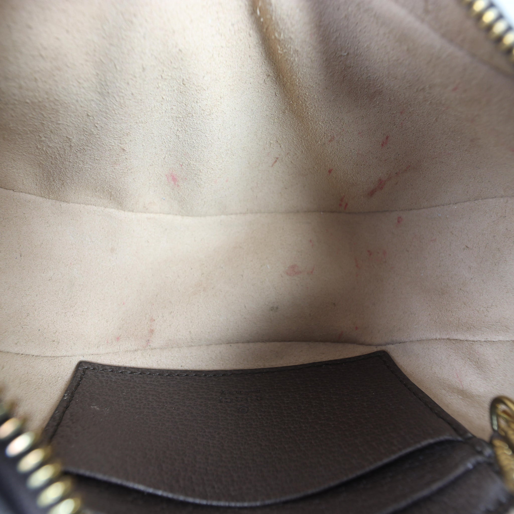 Gucci Ophidia GG Supreme Mini Crescent Shoulder Bag