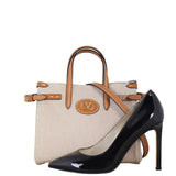 Valentino Antibes Canvas Tote Small