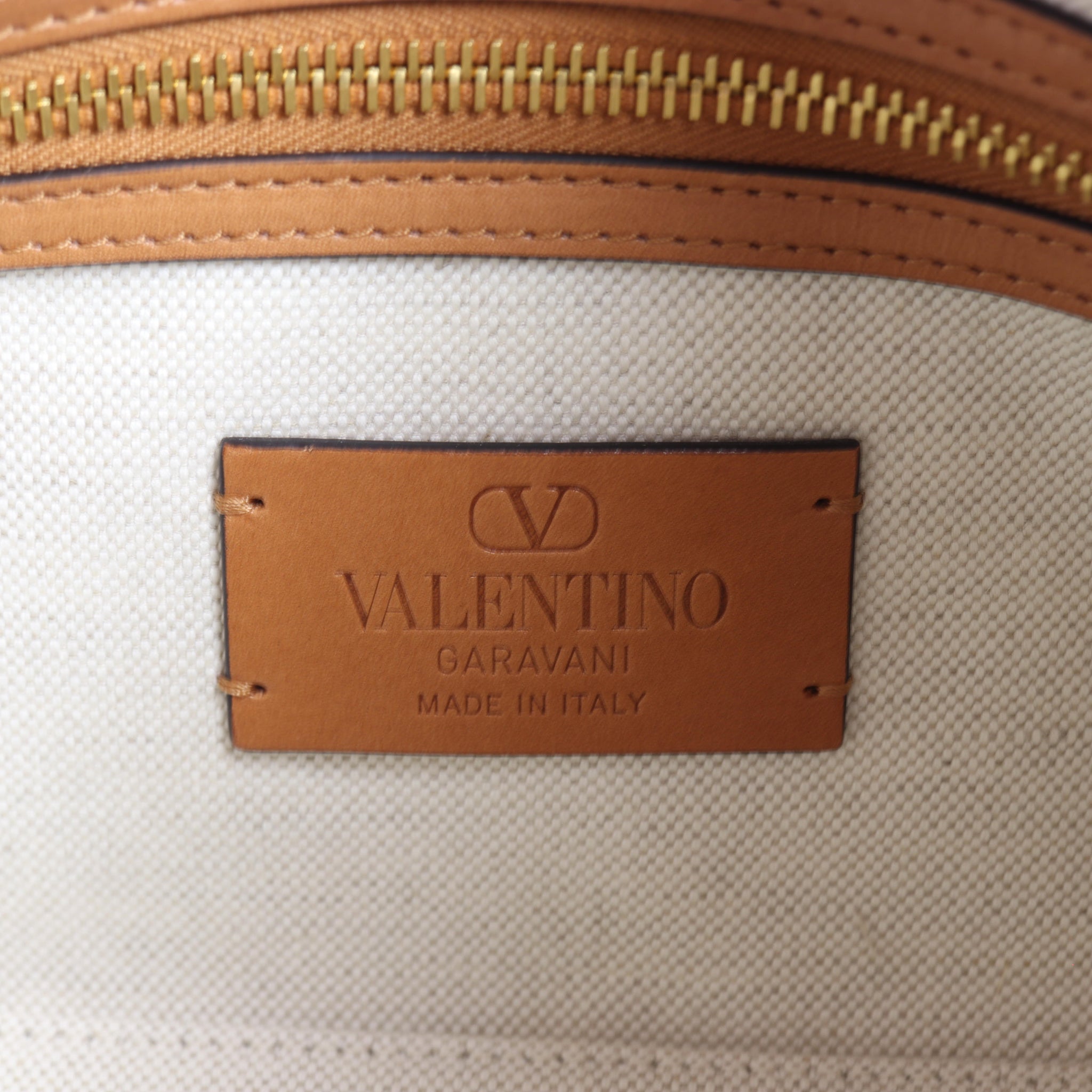 Valentino Antibes Canvas Tote Small