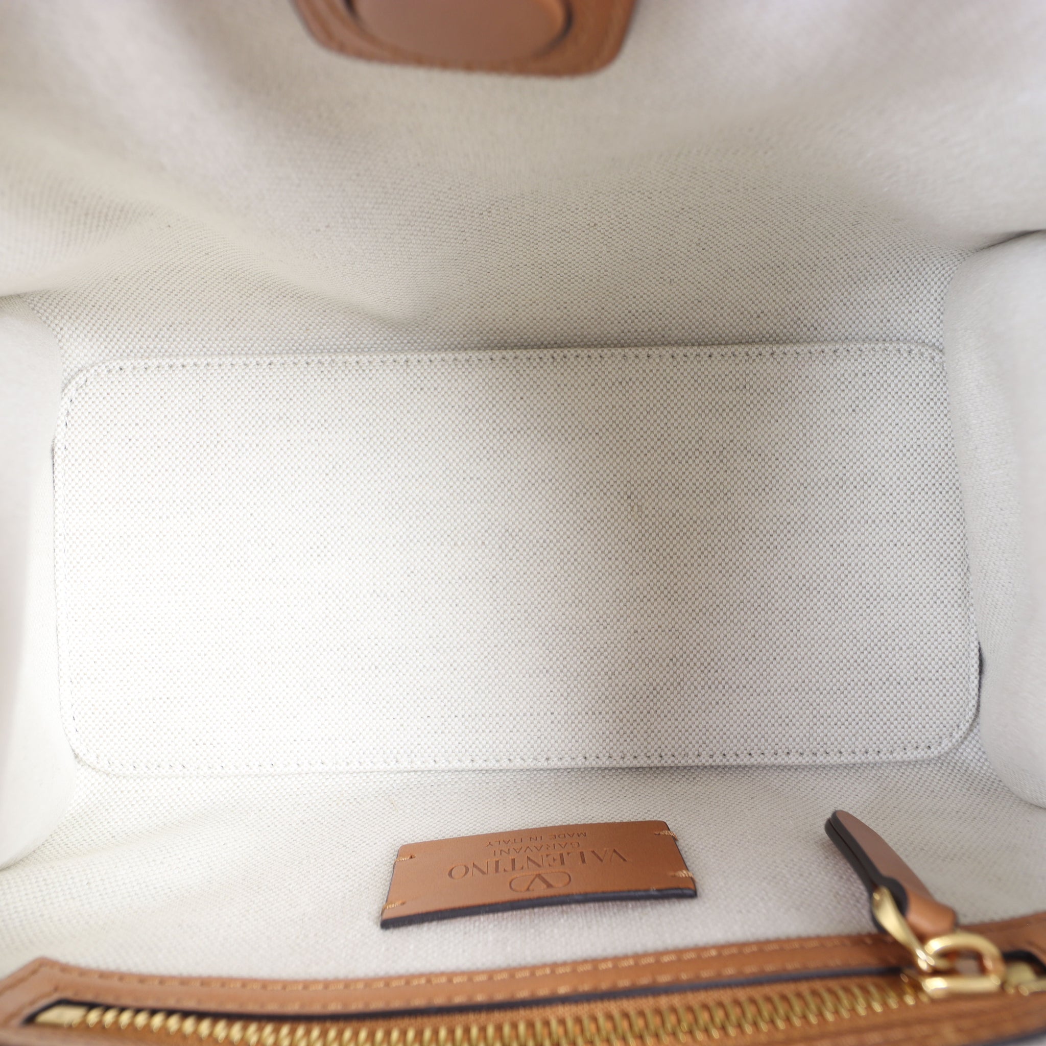Valentino Antibes Canvas Tote Small