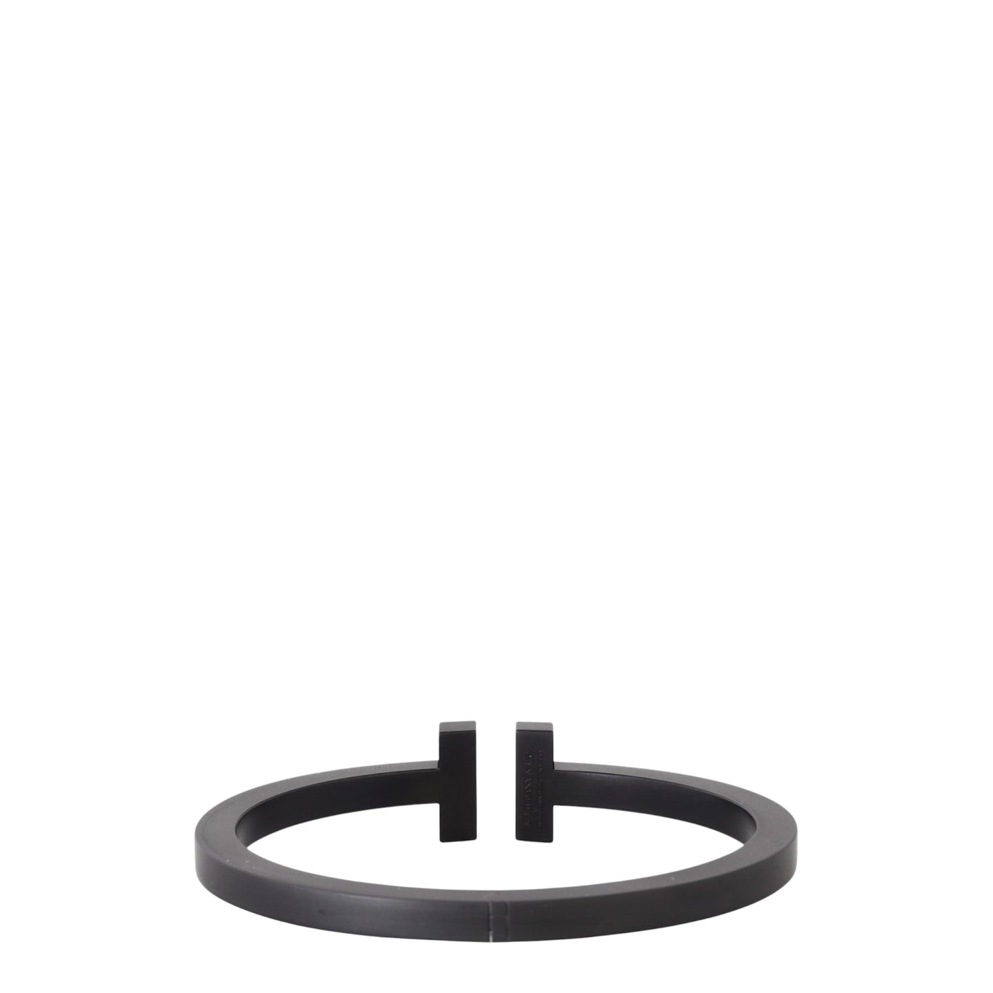 Tiffany & Co T Square Black Stainless Steel Bracelet