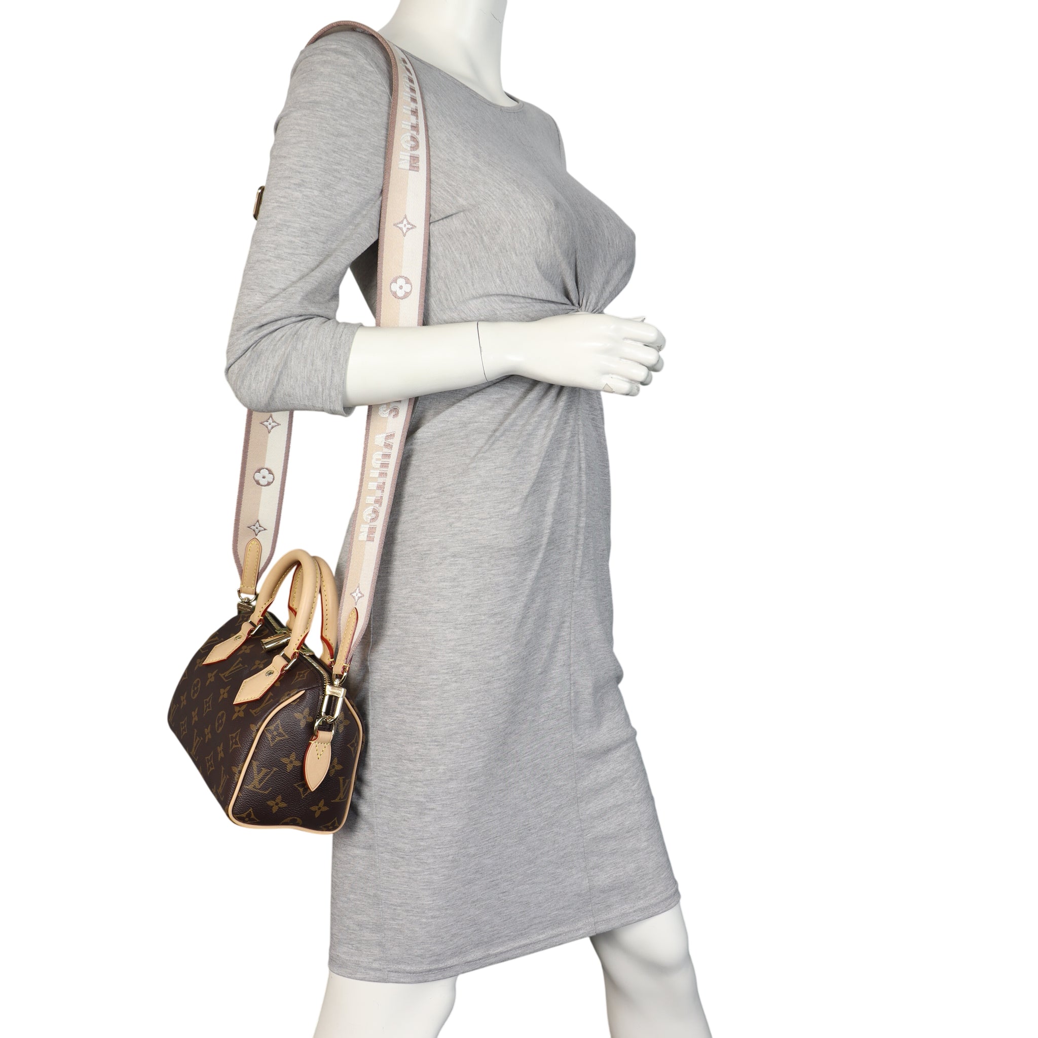 Louis Vuitton Speedy 20 Bandouliere Monogram with Embroidered Strap