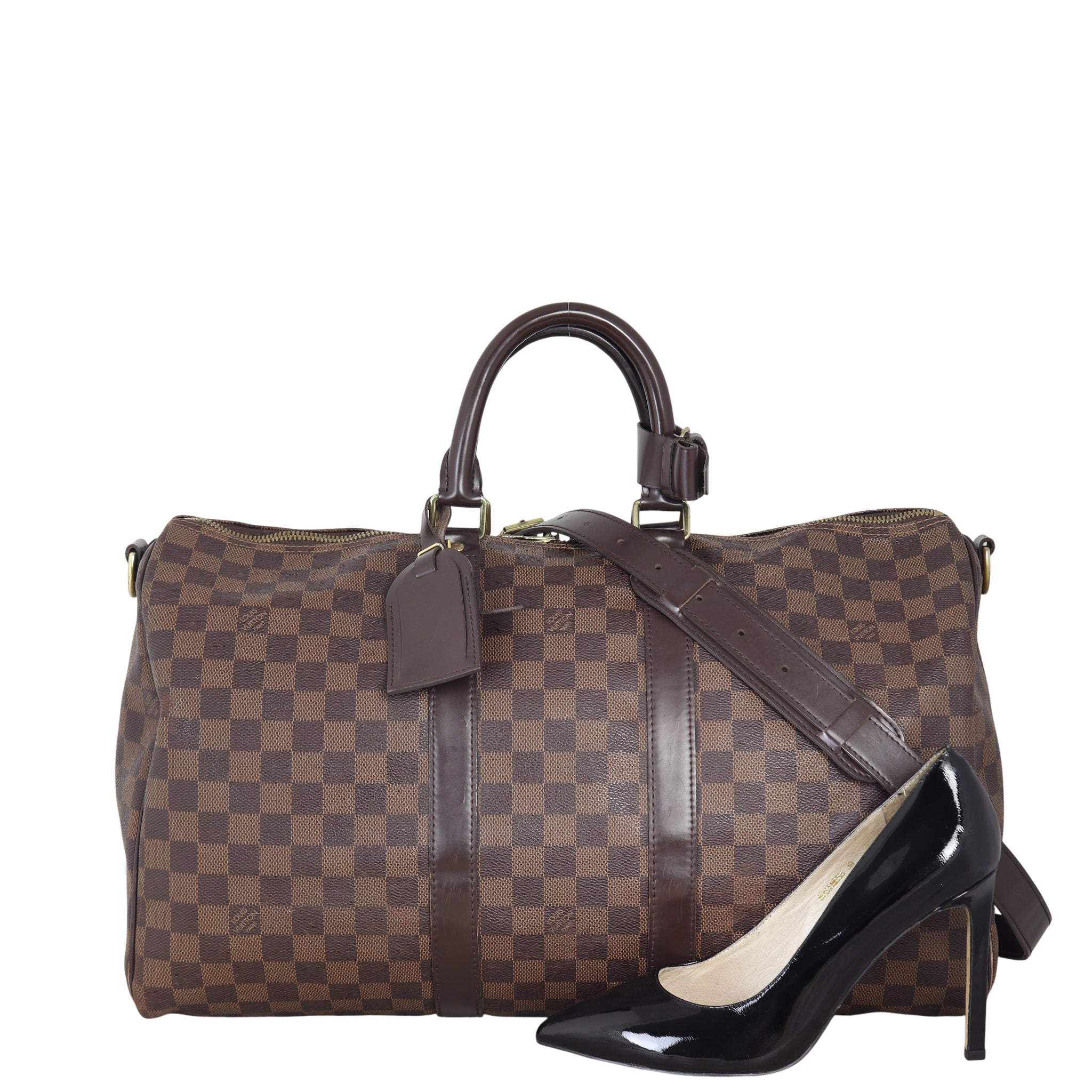 Louis Vuitton Keepall 45 Bandouliere Damier Ebene