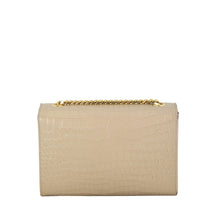 Saint Laurent Kate Tassel Chain Bag Small Croc-Embossed