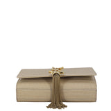 Saint Laurent Kate Tassel Chain Bag Small Croc-Embossed