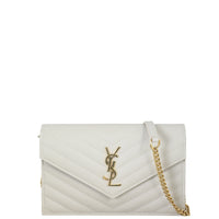 Saint Laurent Cassandre Envelope Chain Wallet