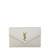 Saint Laurent Cassandre Envelope Chain Wallet
