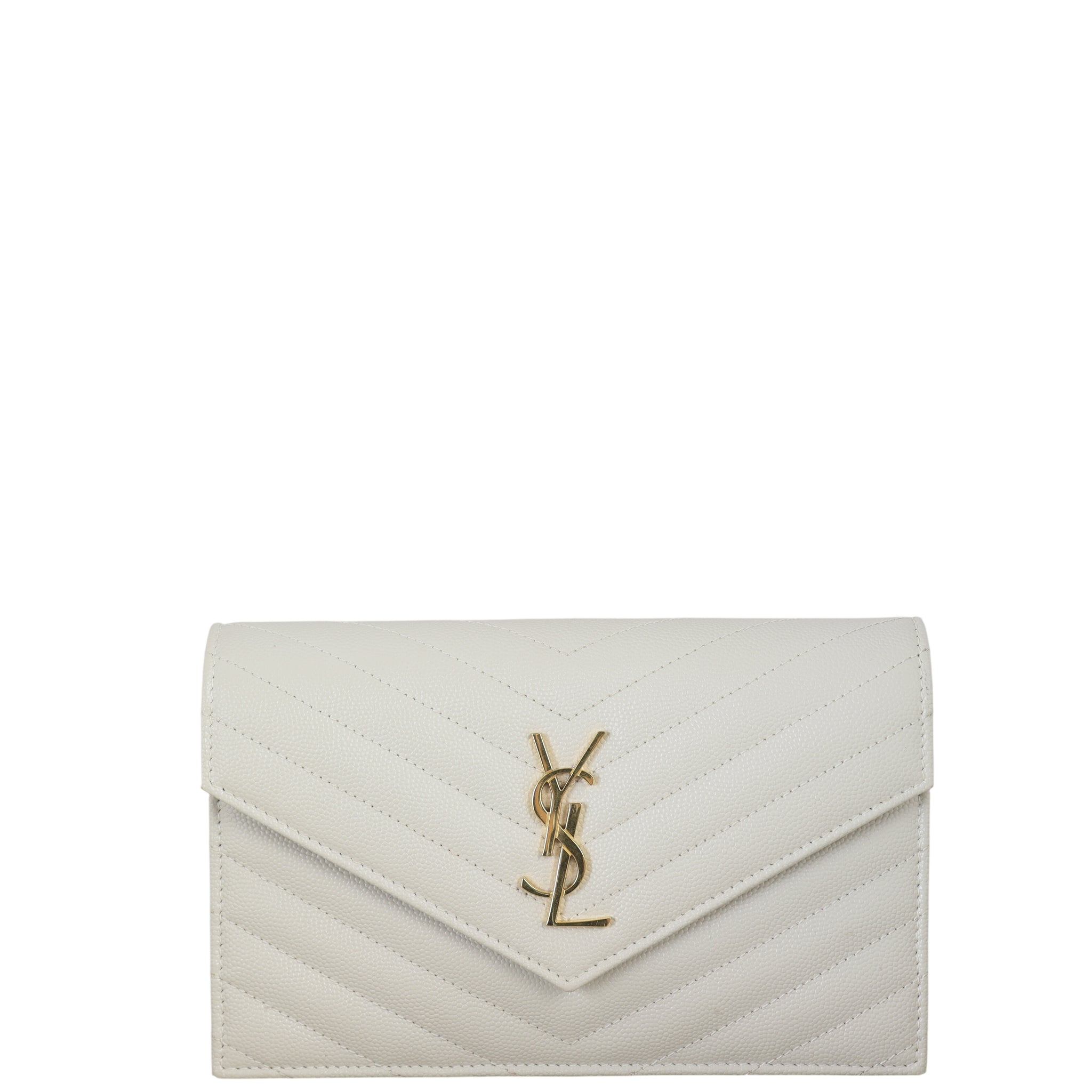Saint Laurent Cassandre Envelope Chain Wallet
