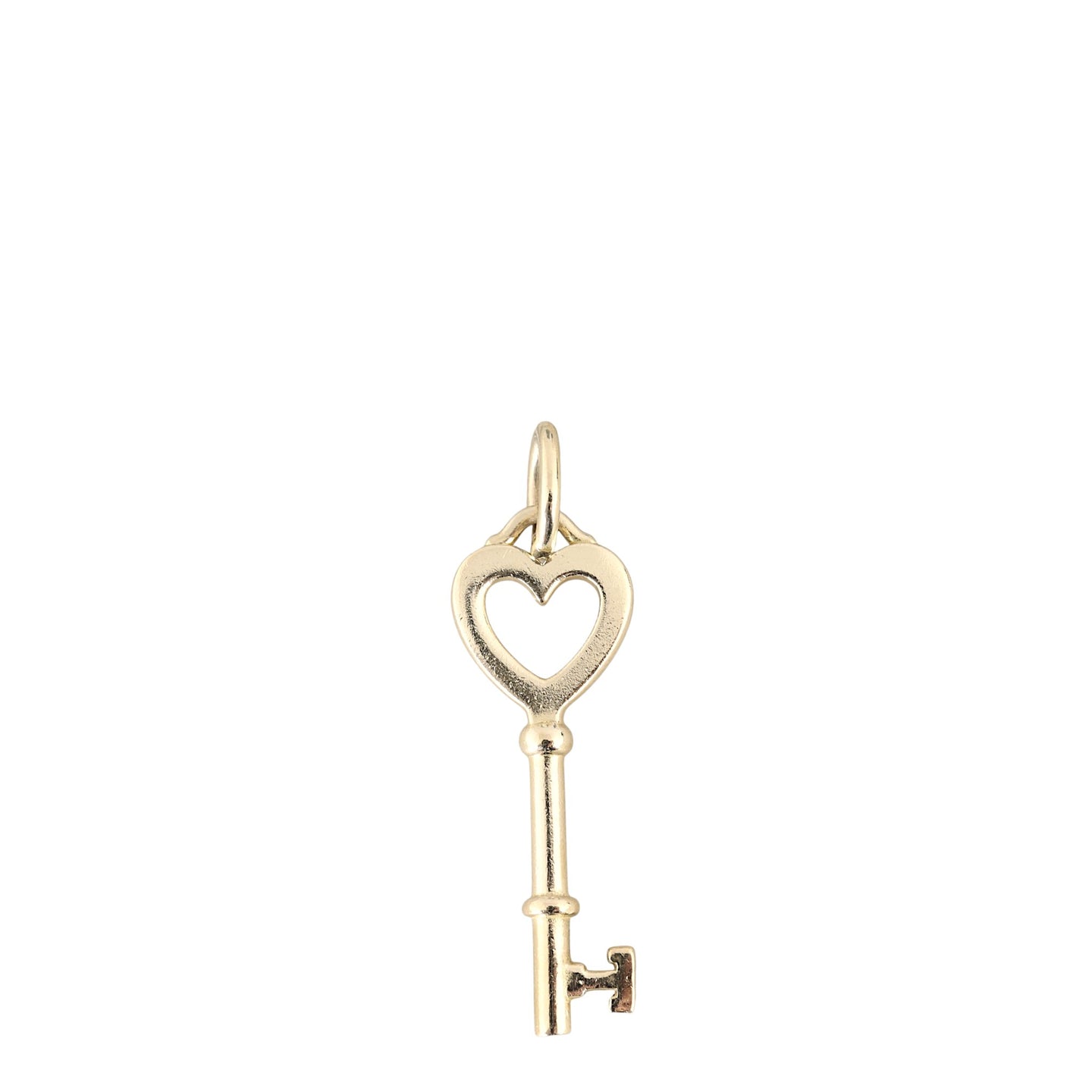 Tiffany & Co 18k Yellow Gold Heart Key Pendant