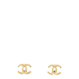 Chanel Textured CC Stud Earrings
