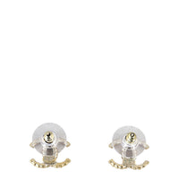 Chanel Textured CC Stud Earrings