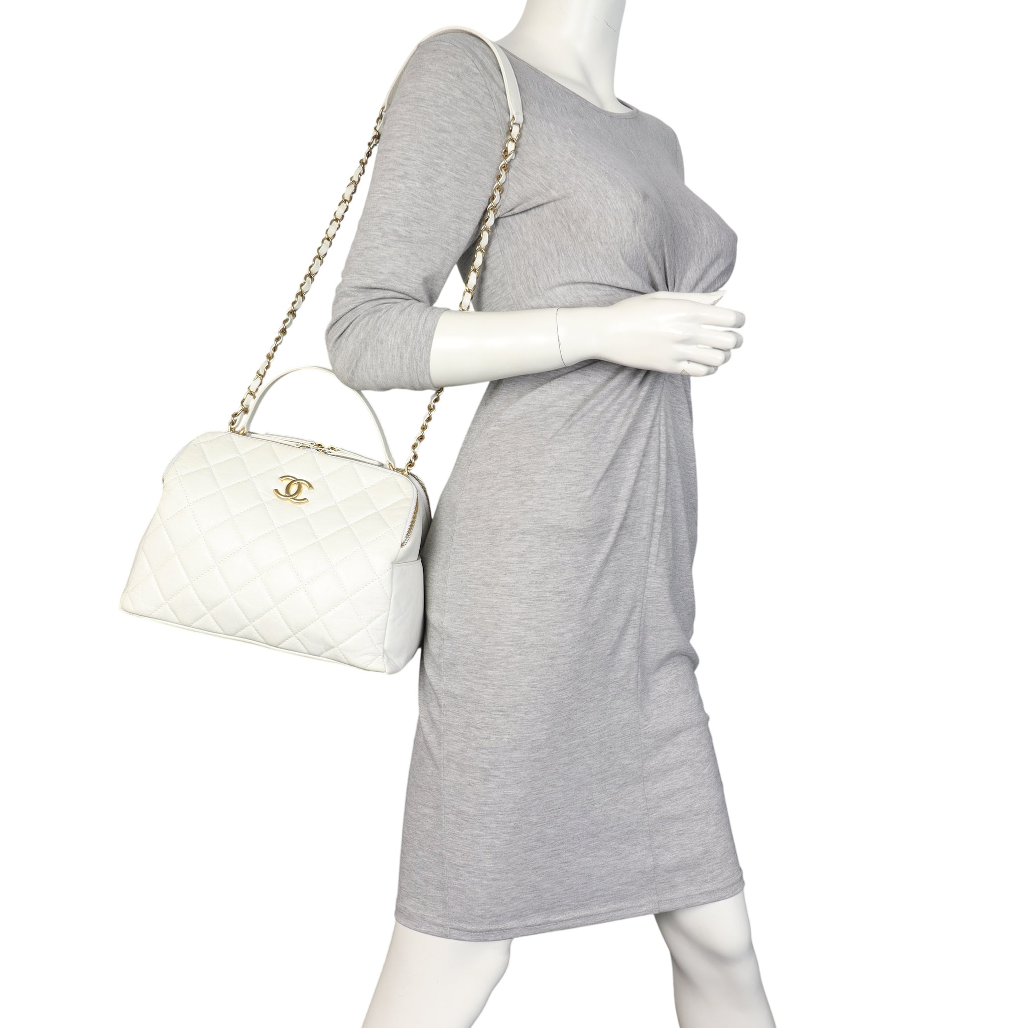 Chanel CC Double-Sided Bowling Bag