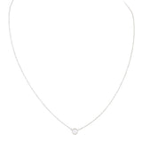 Tiffany & Co Diamonds by the Yard Single Diamond Platinum Pendant
