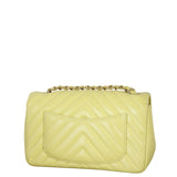 Chanel Classic Flap Mini Rectangular Bag Chevron Lambskin