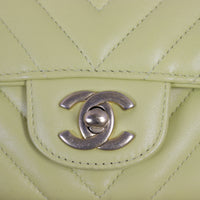 Chanel Classic Flap Mini Rectangular Bag Chevron Lambskin