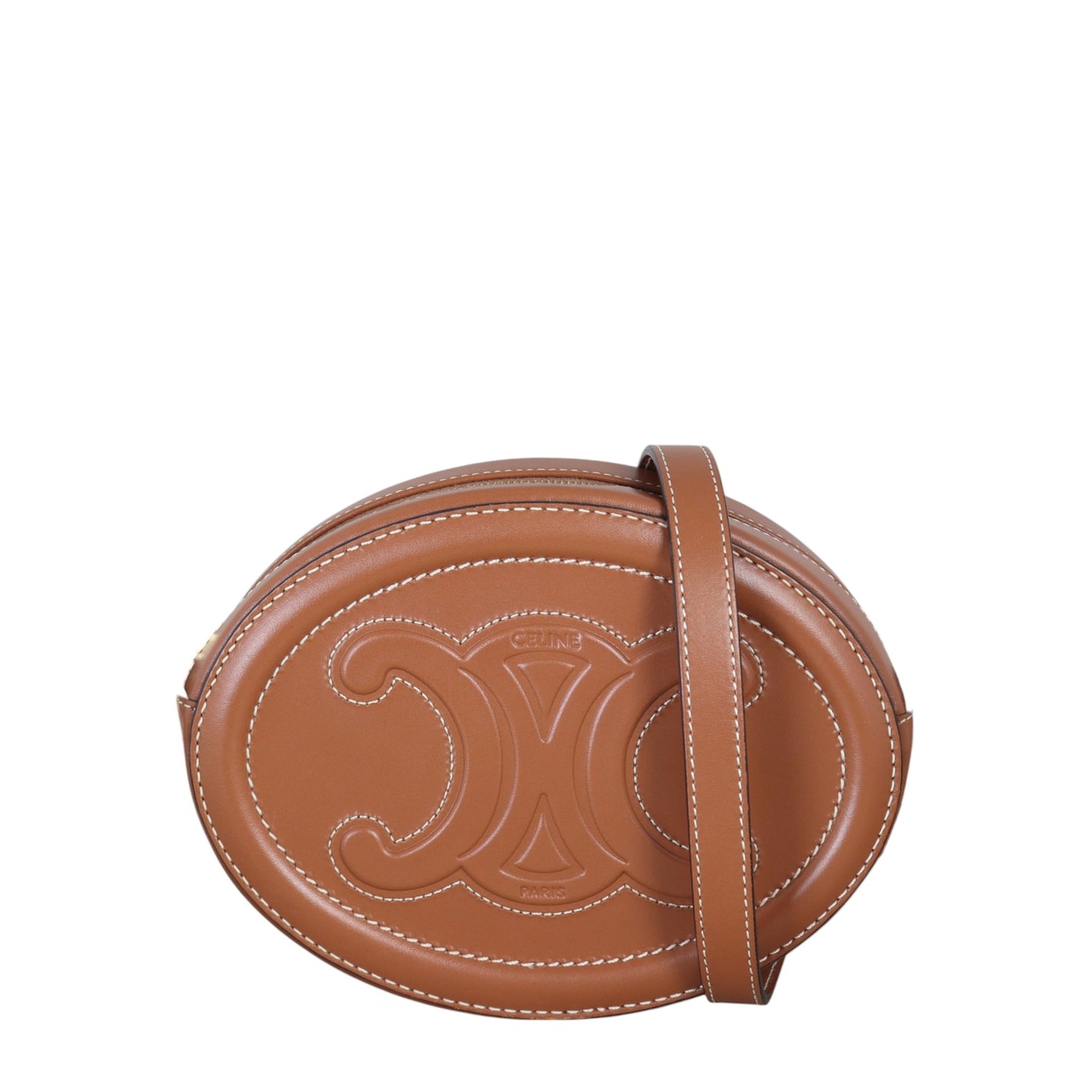 Celine Triomphe Cuir Oval Purse