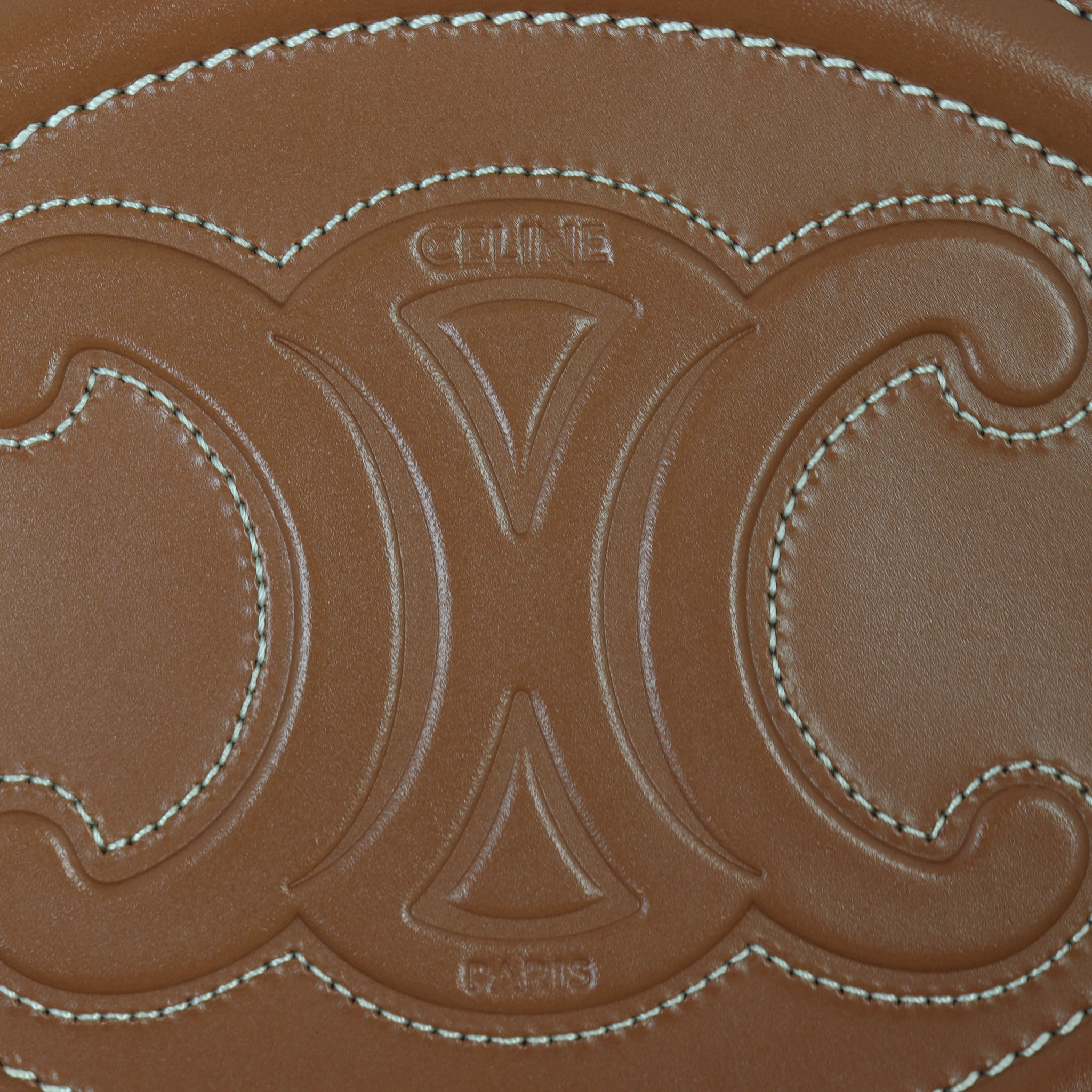 Celine Triomphe Cuir Oval Purse