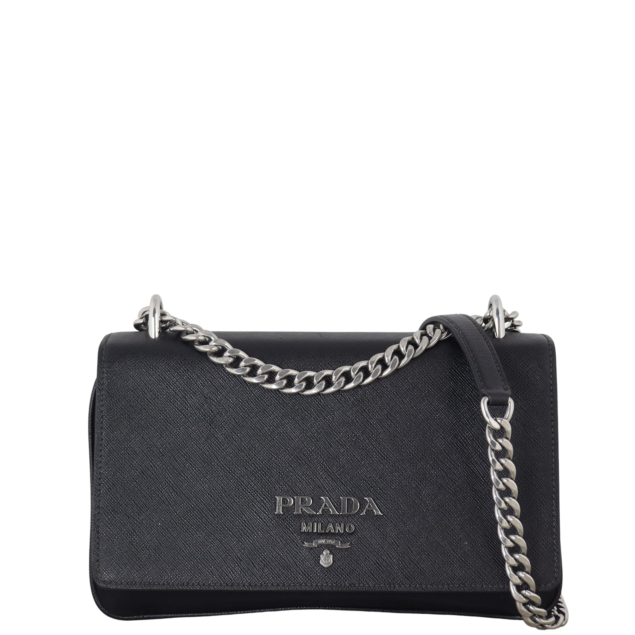 Prada Saffiano Flap Chain Bag