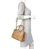 Prada City Calf Galleria Double Zip Tote Mini