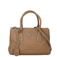 Prada City Calf Galleria Double Zip Tote Mini