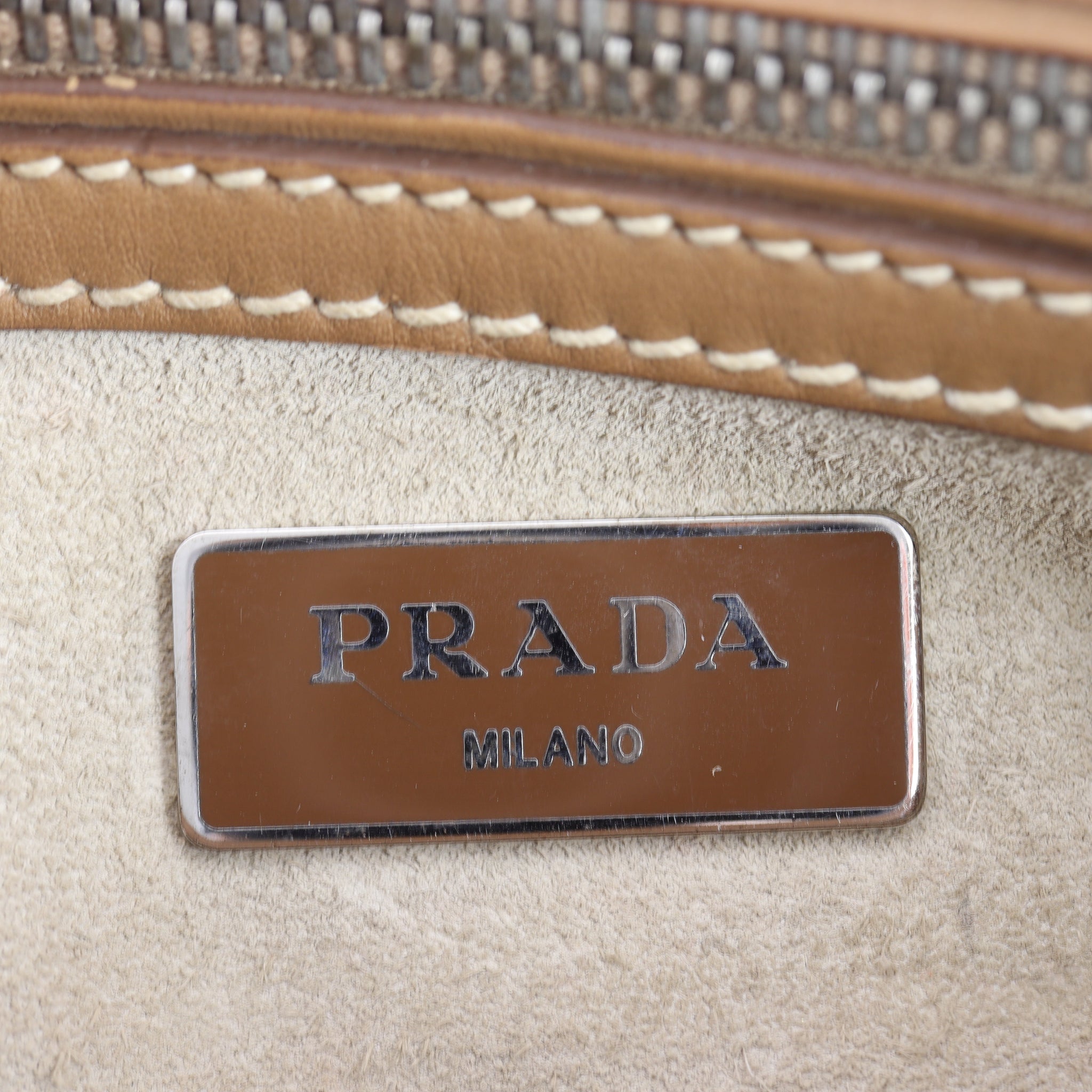 Prada City Calf Galleria Double Zip Tote Mini
