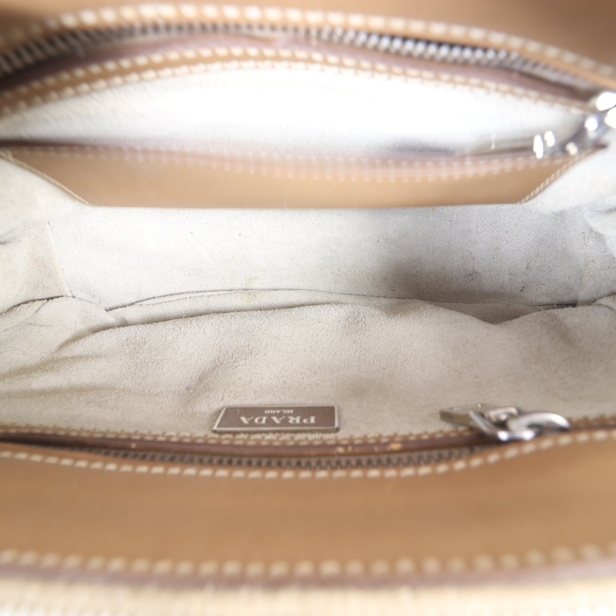 Prada City Calf Galleria Double Zip Tote Mini