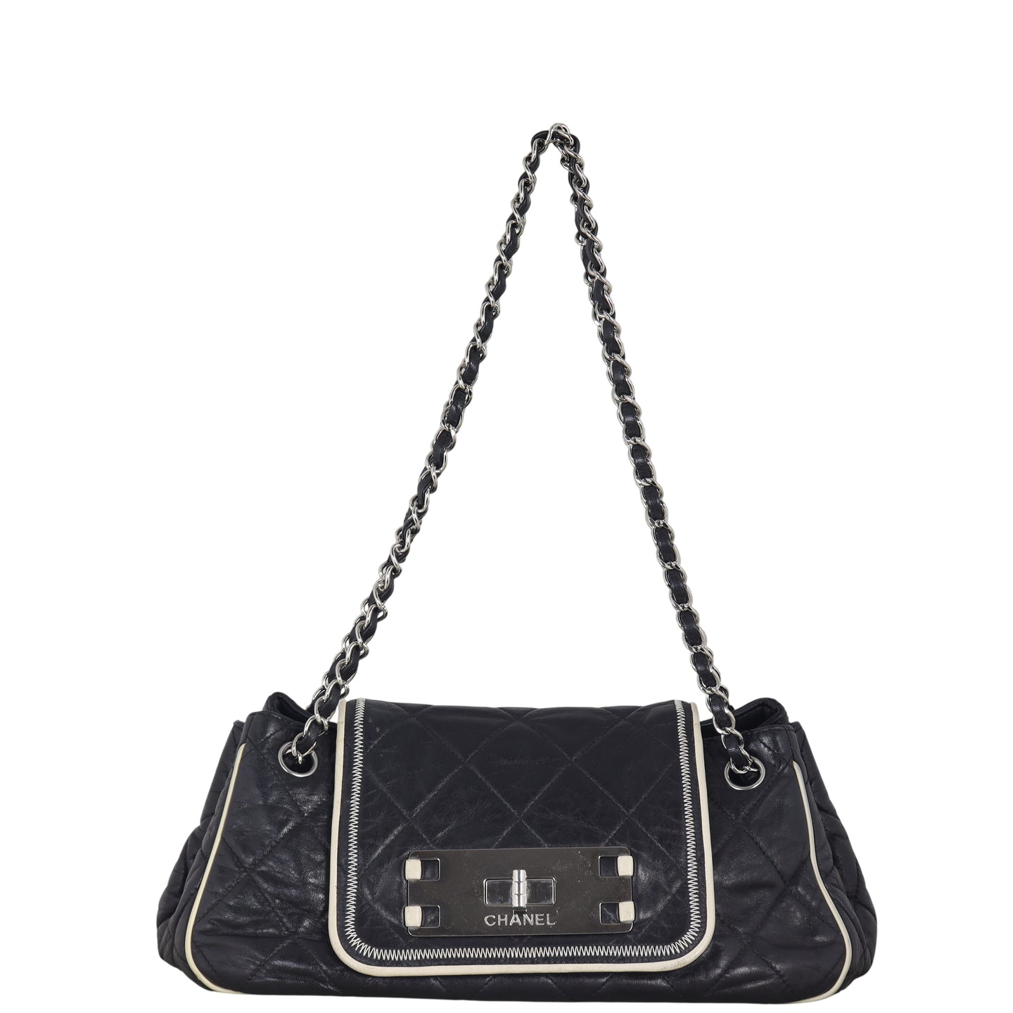 Chanel East West Accordion Flap Bag