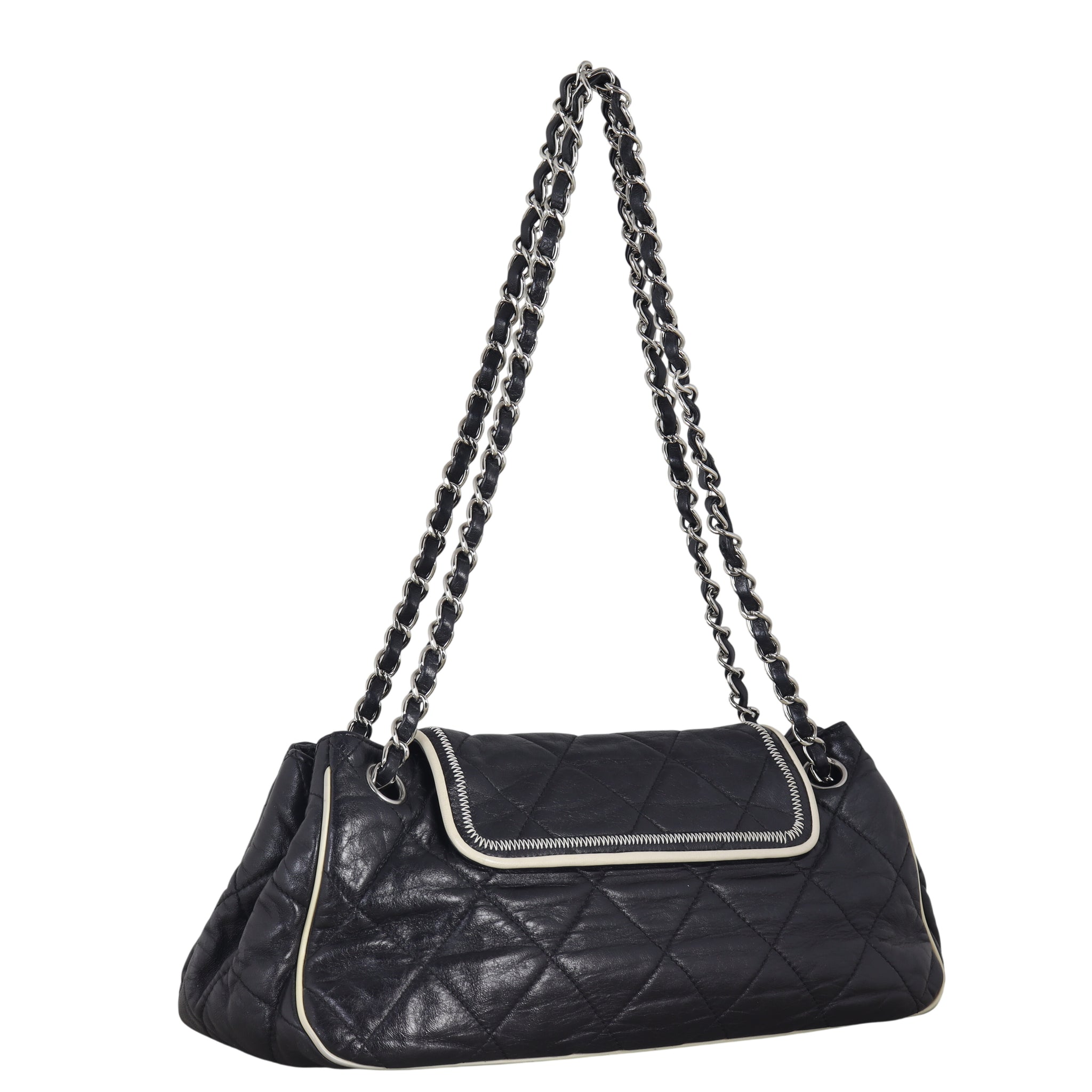 Chanel East West Accordion Flap Bag