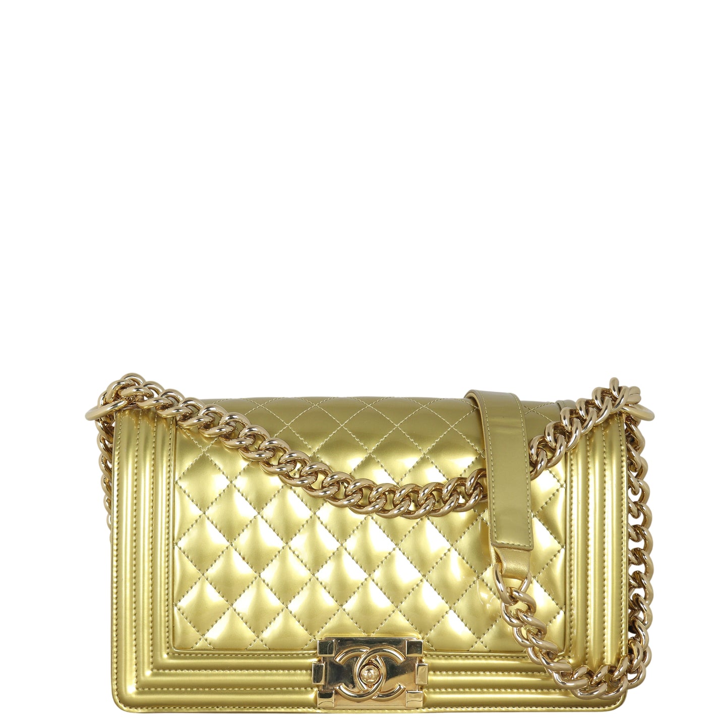 Chanel Boy Old Medium Patent