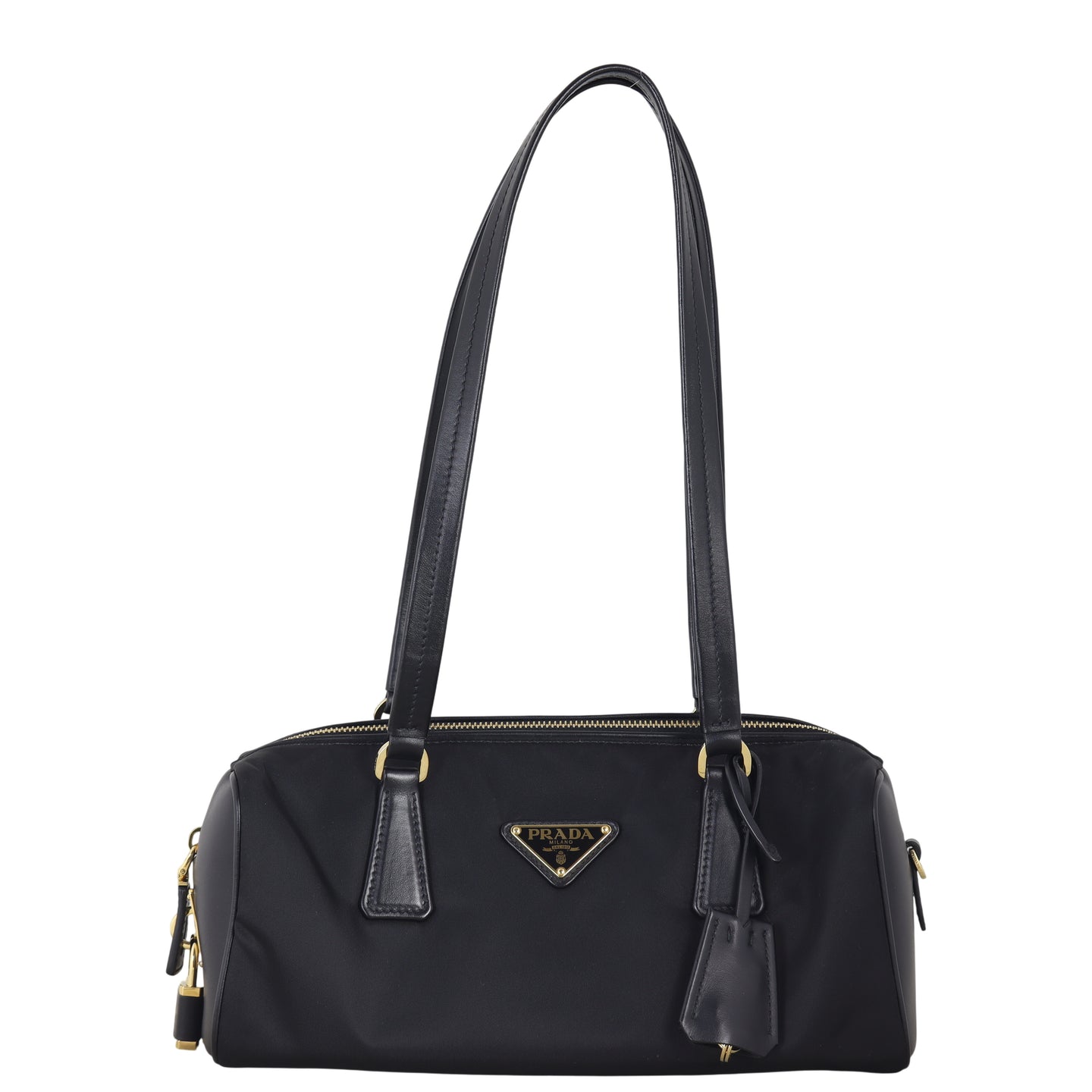 Prada Re-Nylon Padlock Shoulder Bag Medium