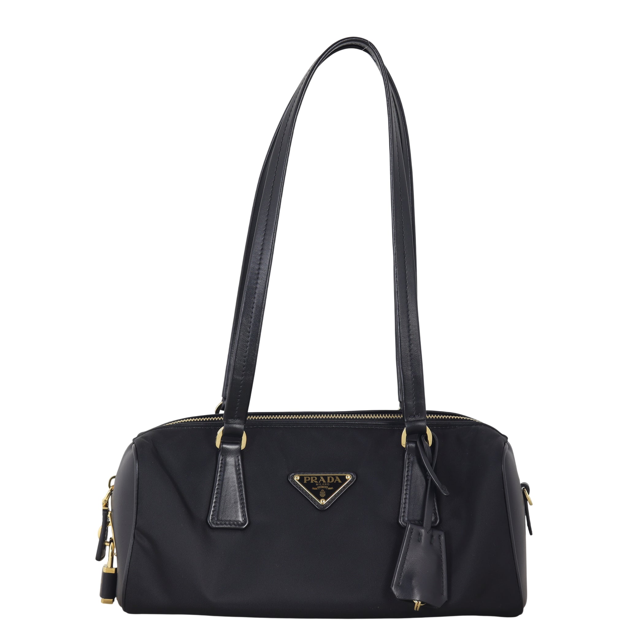 Prada Re-Nylon Padlock Shoulder Bag Medium