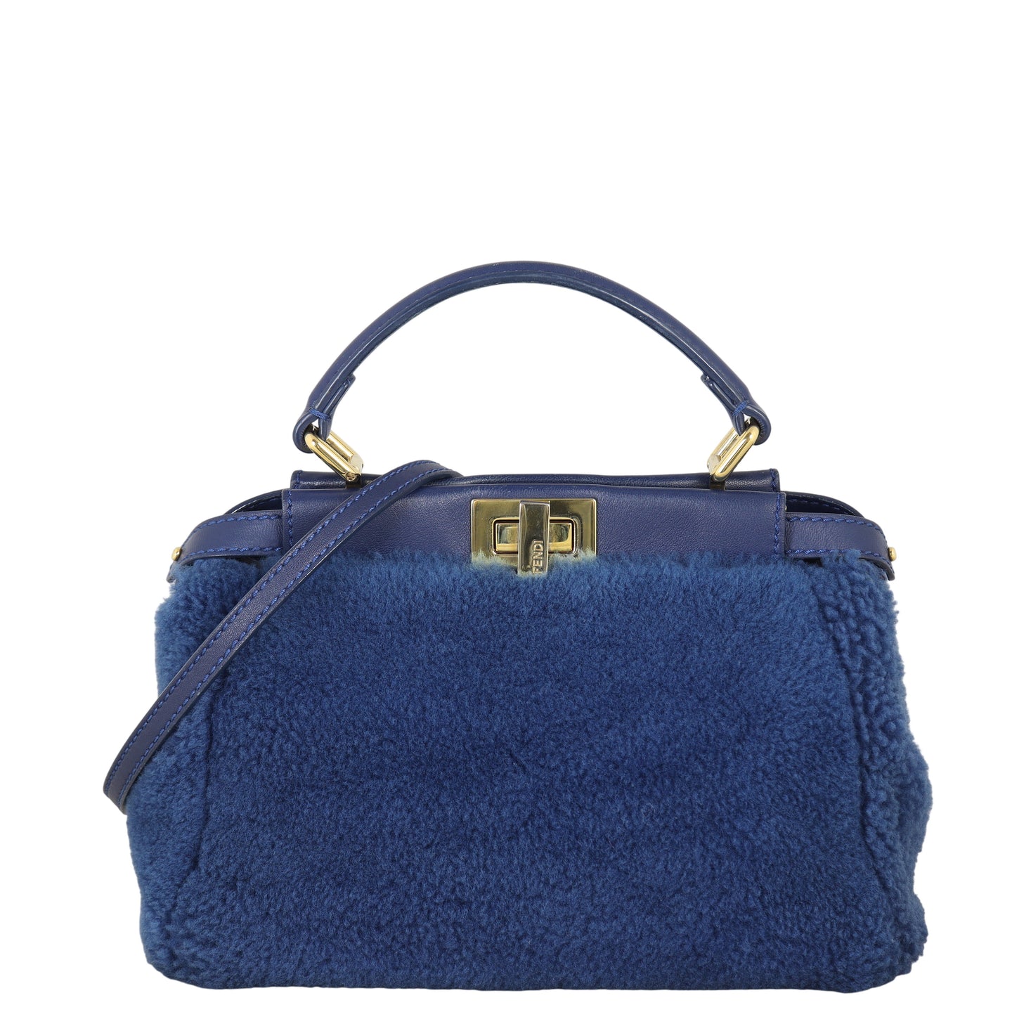 Fendi Peekaboo Mini Shearling