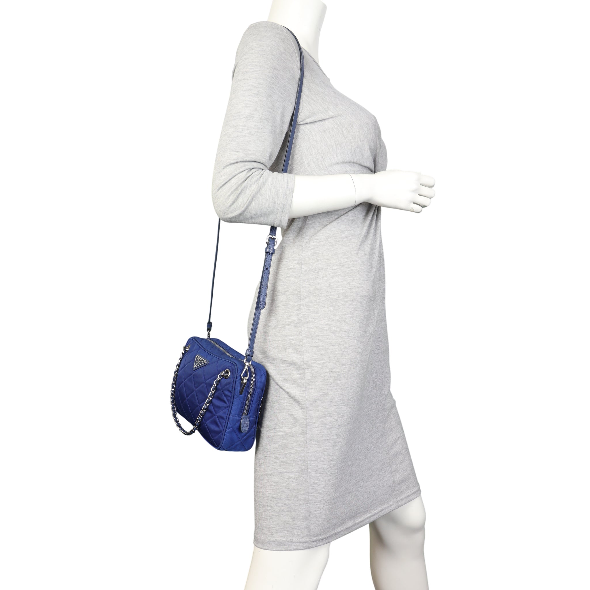 Prada Impuntu Tessuto Shoulder Bag