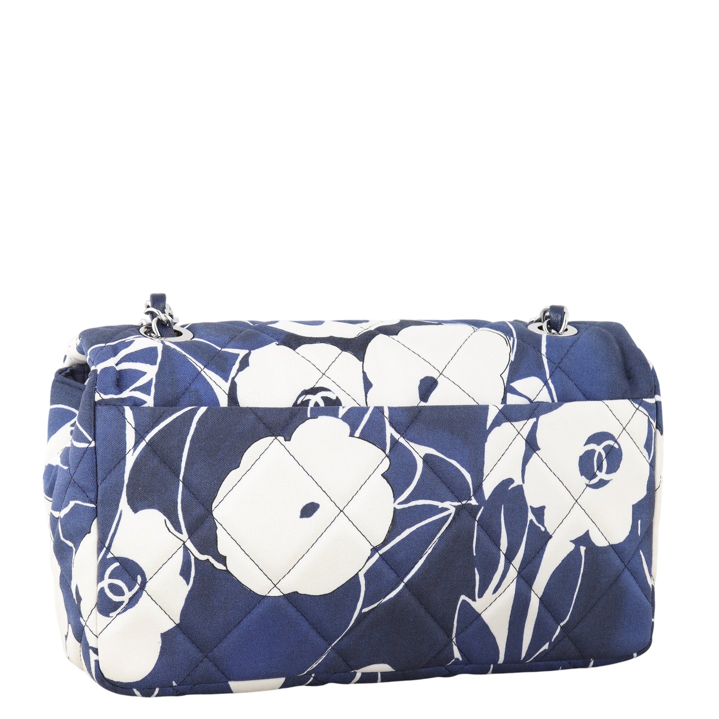 Chanel Single Flap Medium Floral Silk